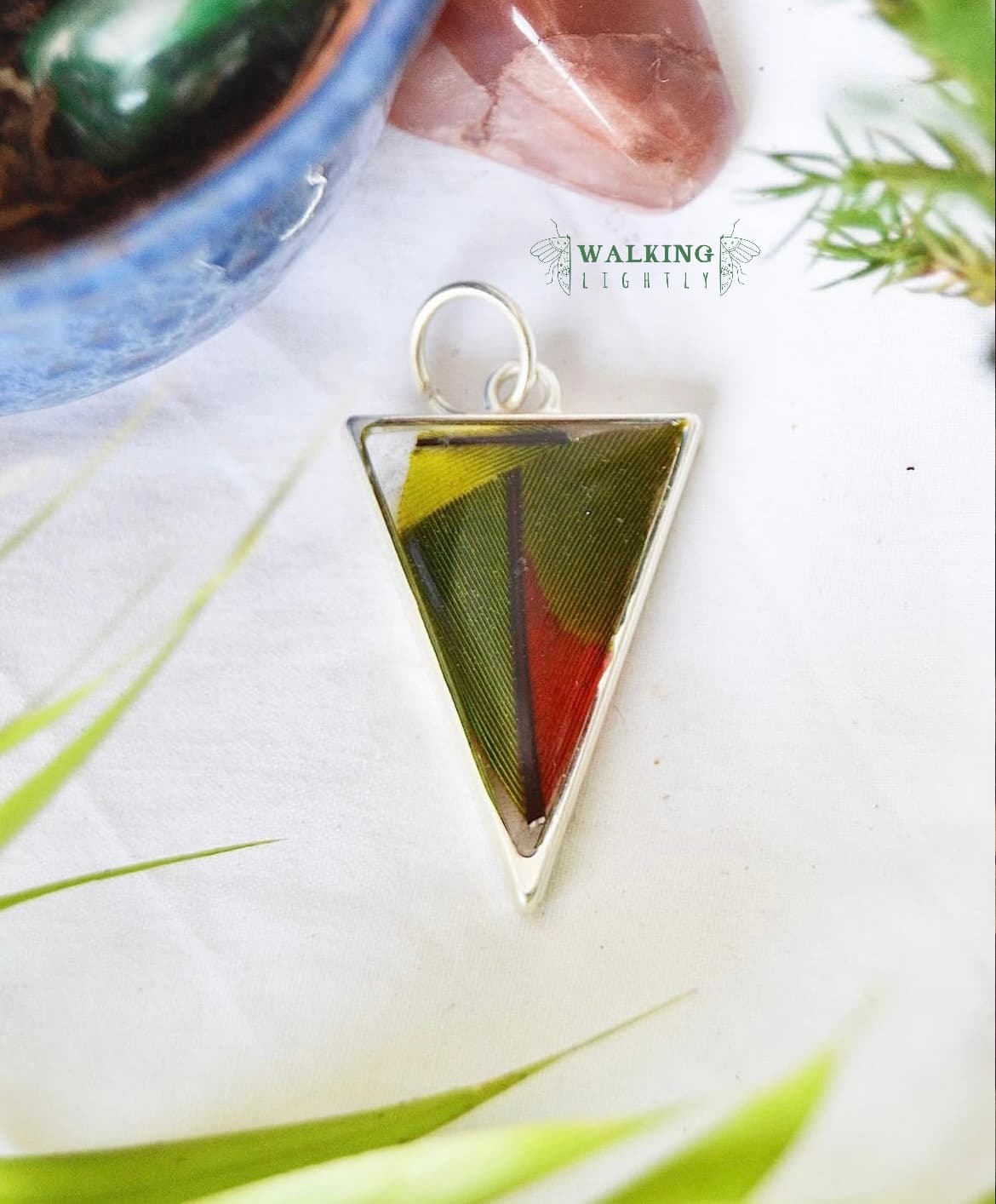 Parrot Feather Pendant