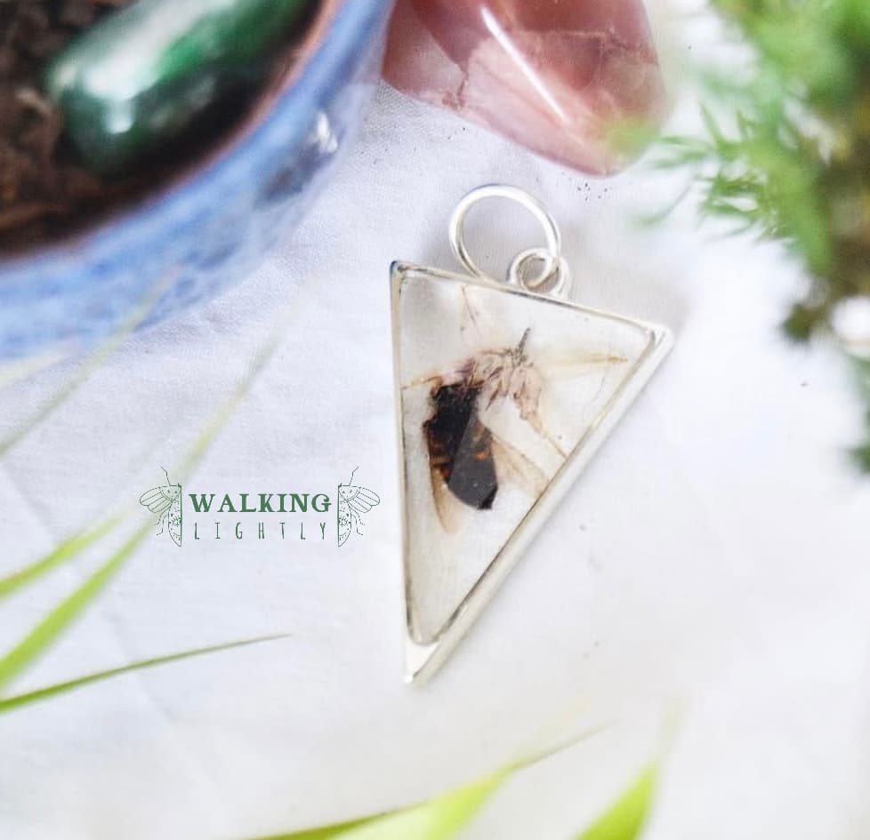 Bee & Flower Pendant