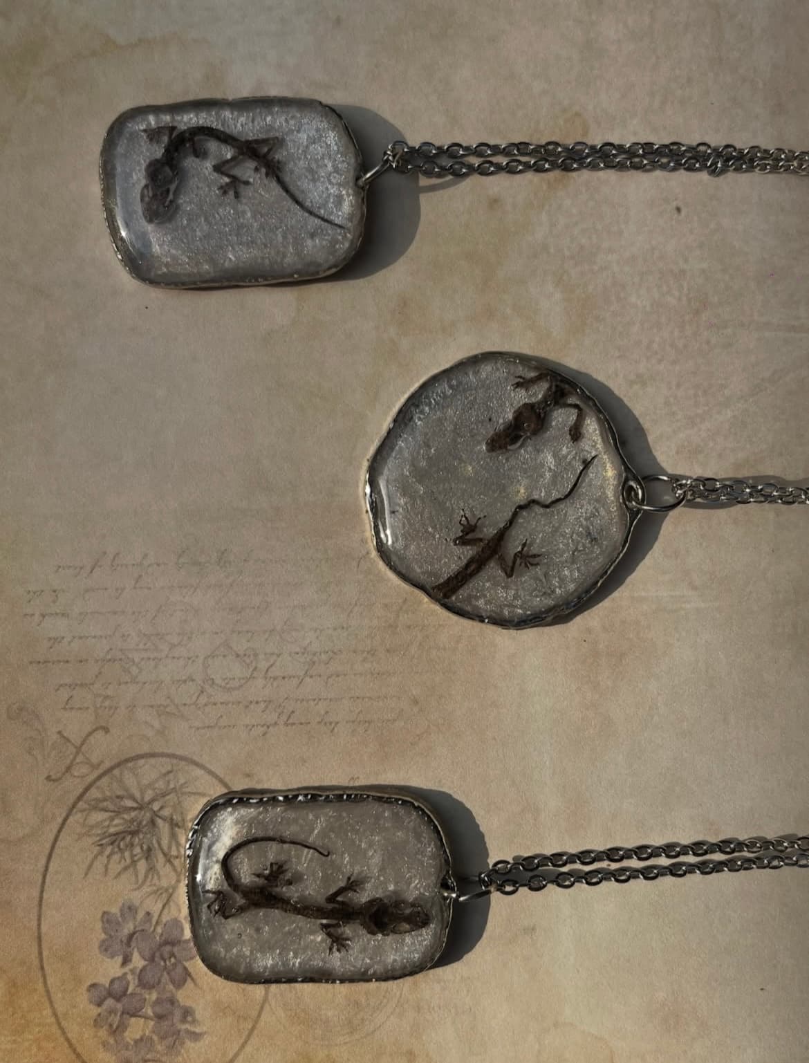 Juvenile Gecko Necklace 2